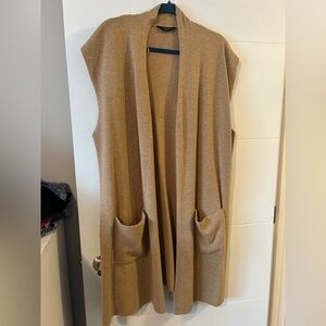 Denver Hayes Tan Open Front Cardigan